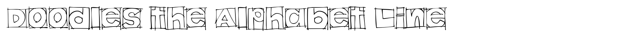 Doodles the Alphabet Line image